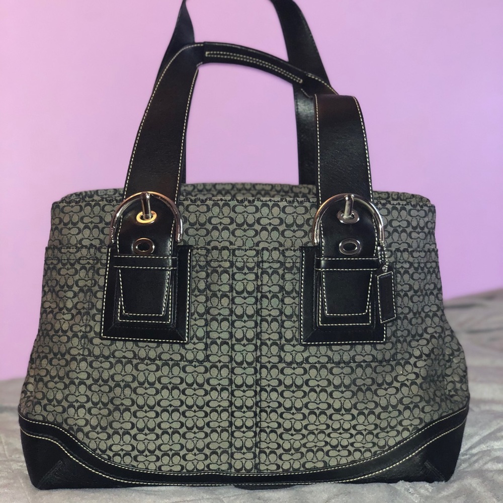 COACH black shoulder purse brand new WOT!